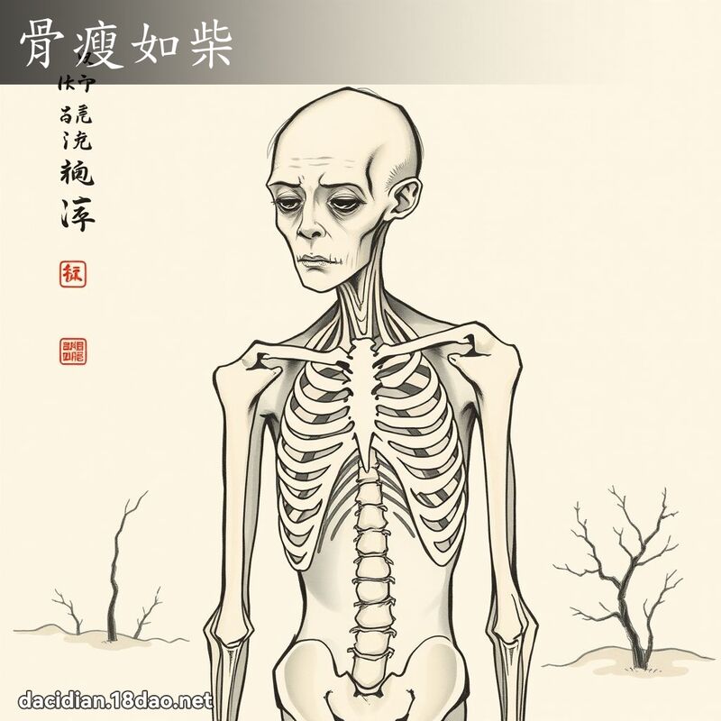 骨瘦如柴 配图