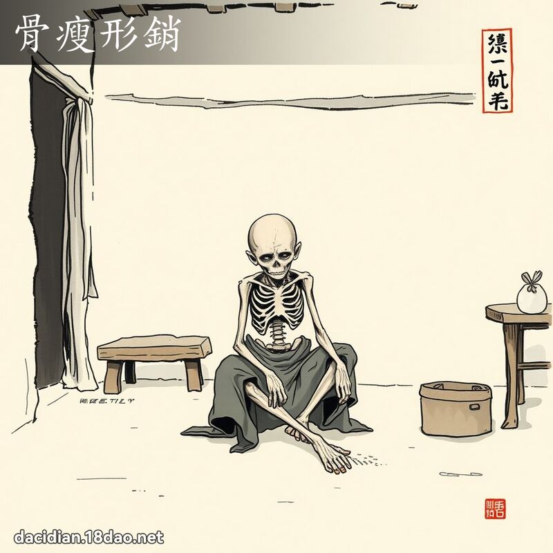 骨瘦形销 配图