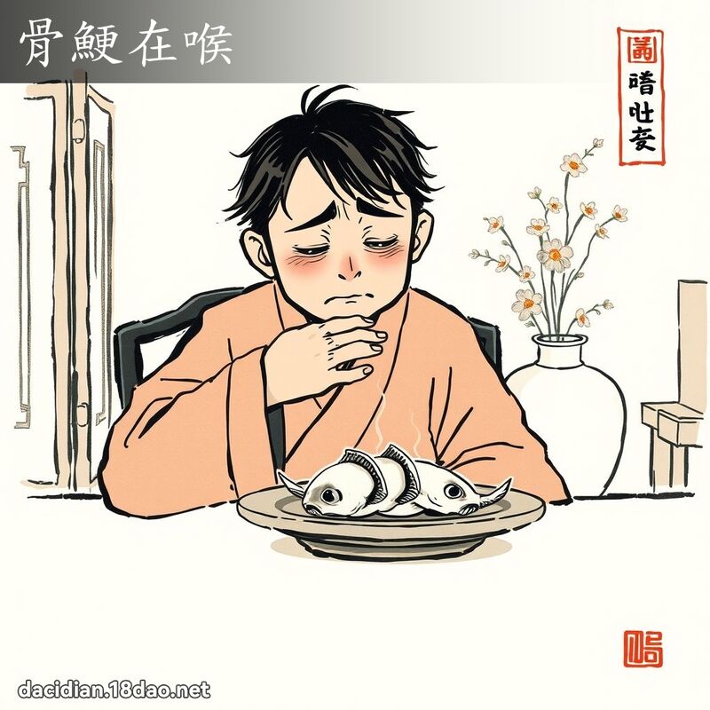 骨鯁在喉 配图