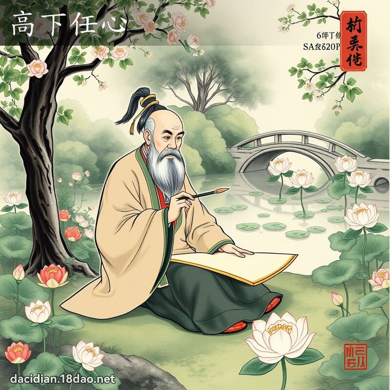 高下任心 配图
