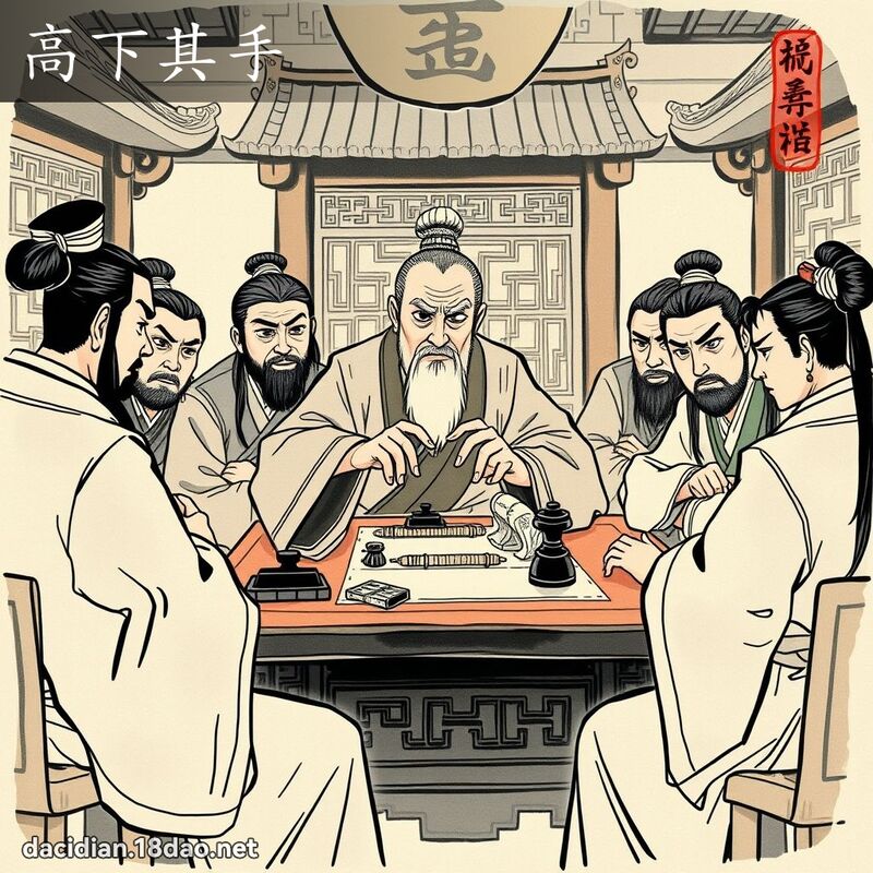 高下其手 配图
