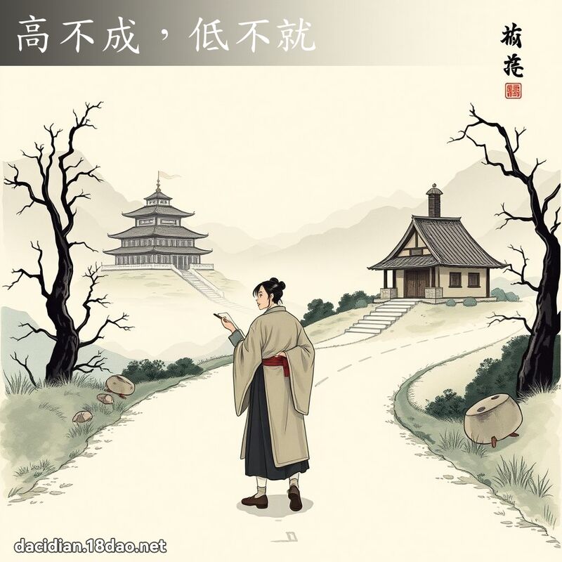 高不成,低不就 配图