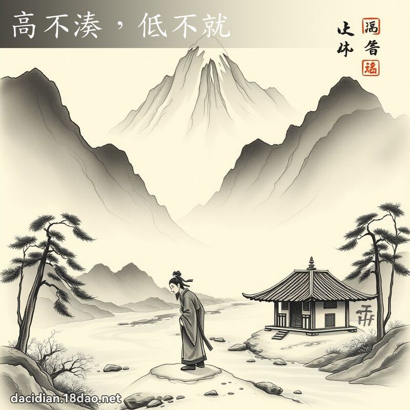 高不凑,低不就 配图