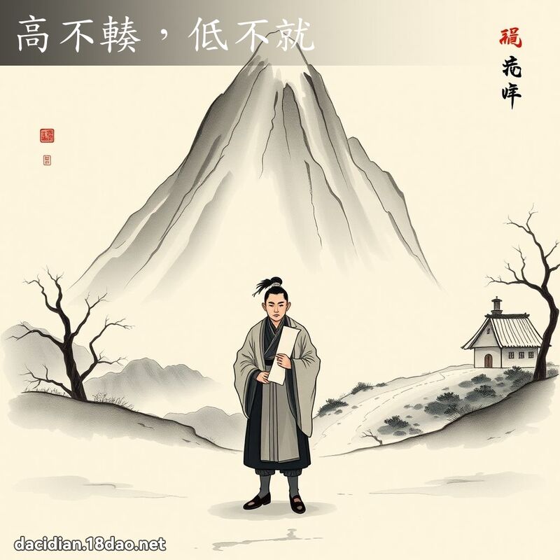 高不輳,低不就 配图