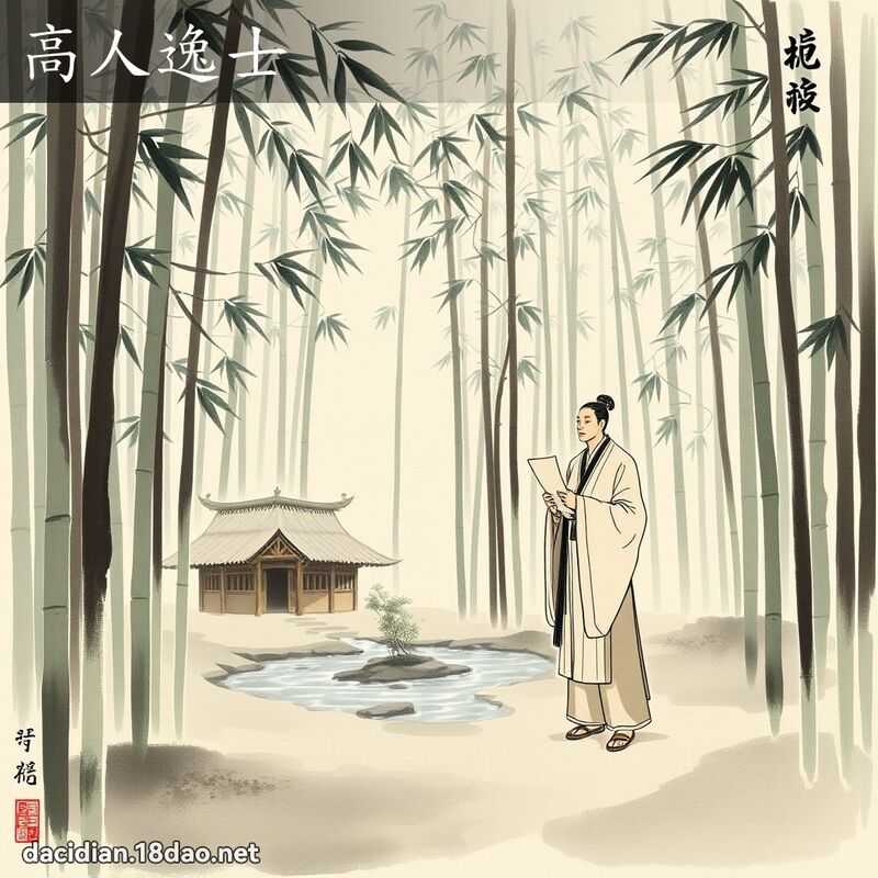 高人逸士 配图