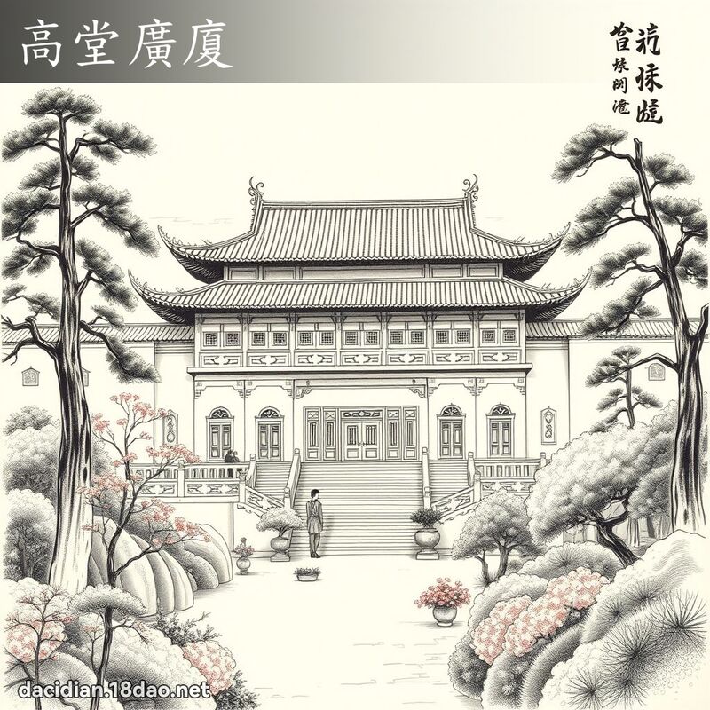 高堂广厦 配图