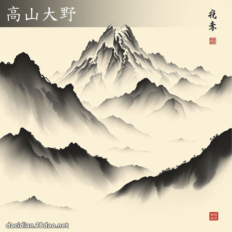 高山大野 配图