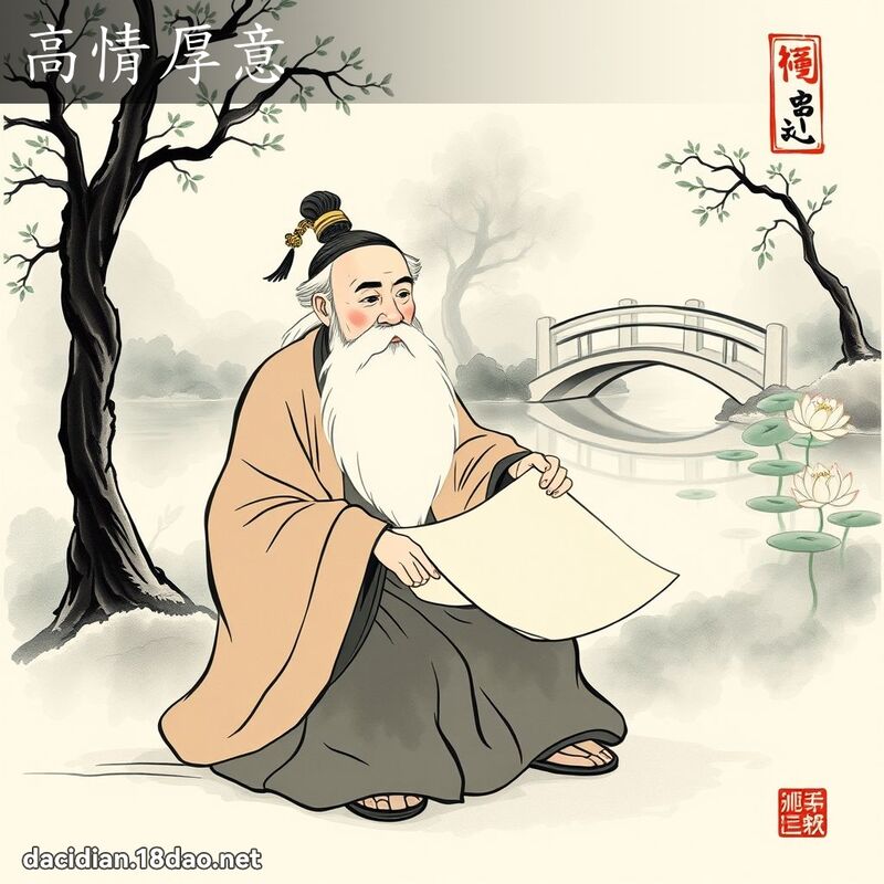 高情厚意 配图