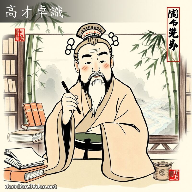 高才卓识 配图