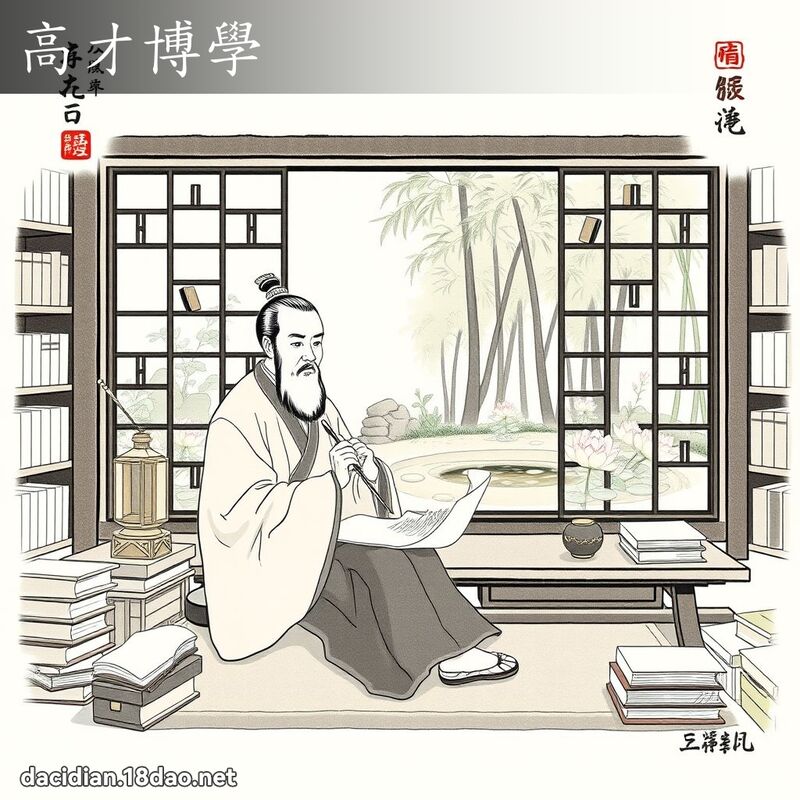 高才博学 配图