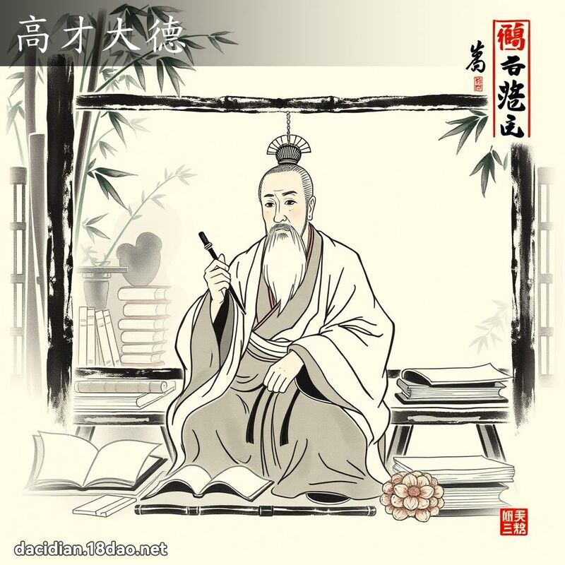 高才大德 配图