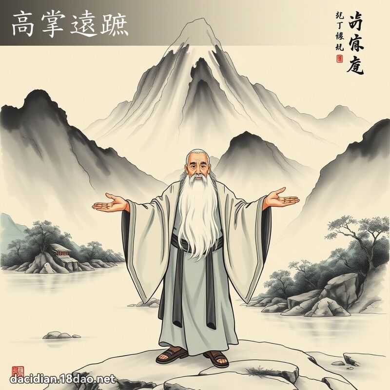 高掌远蹠 配图