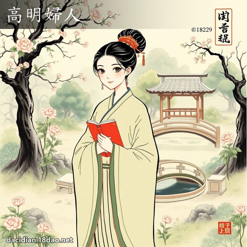 高明妇人 配图