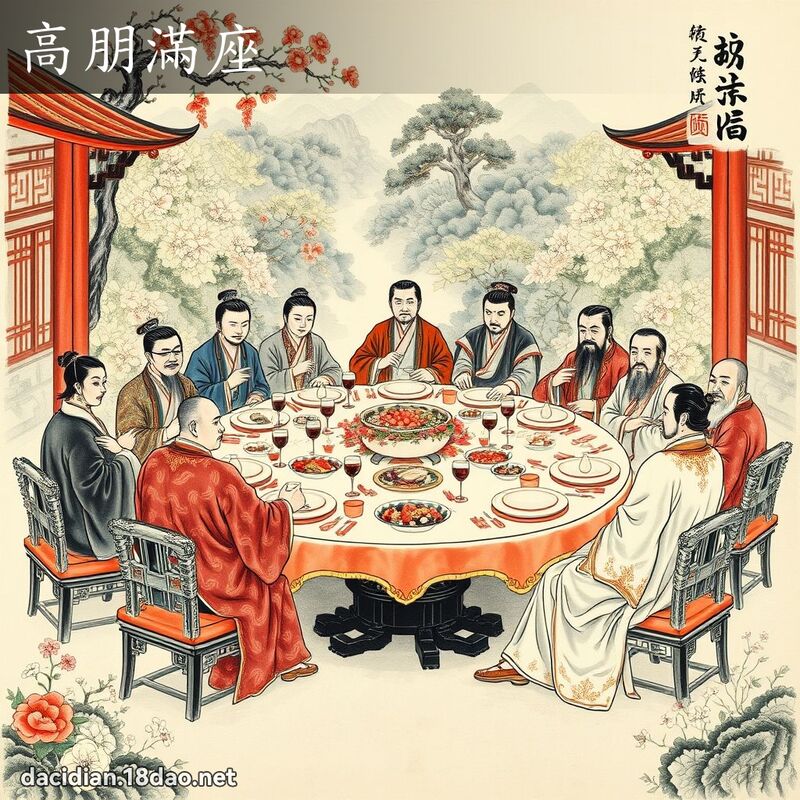 高朋满座 配图
