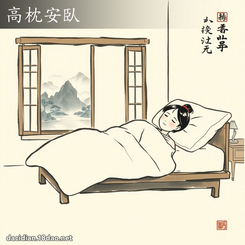 高枕安臥 配图