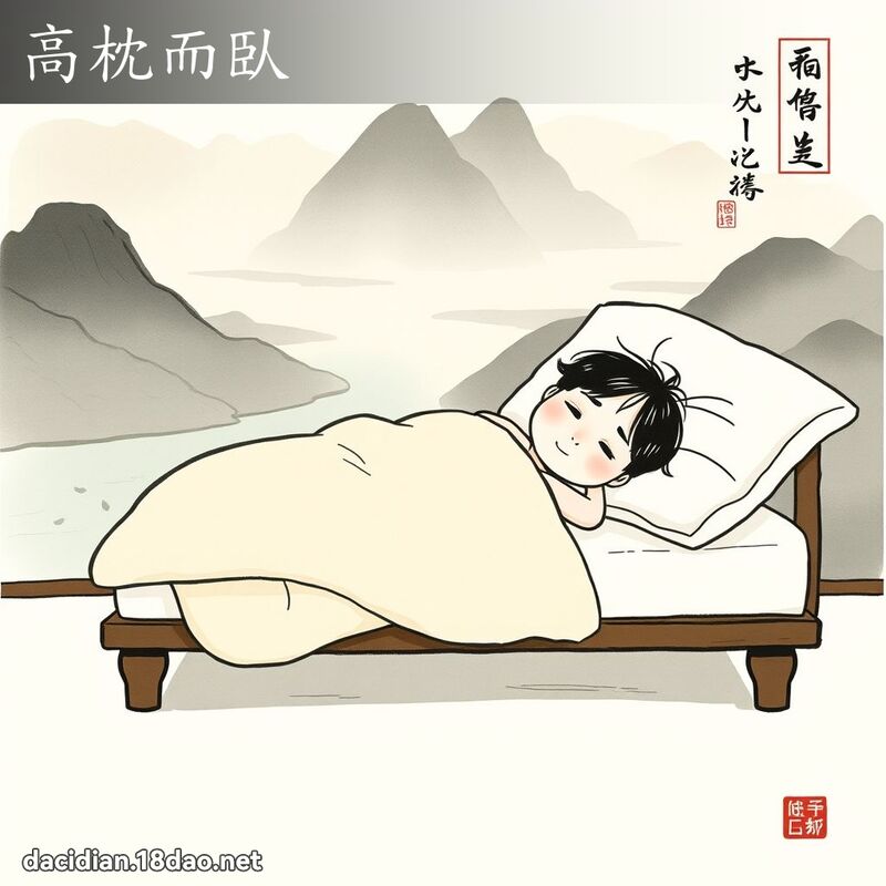 高枕而臥 配图