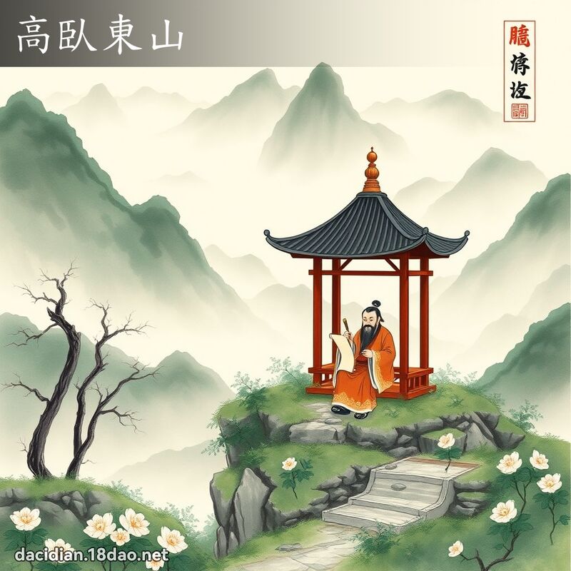 高臥东山 配图