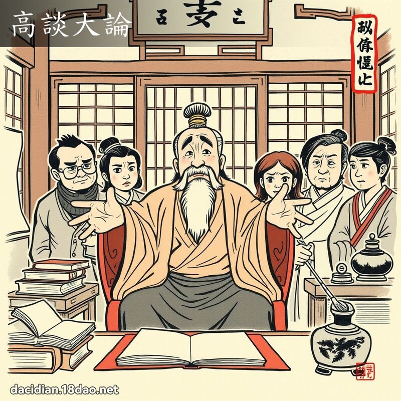 高谈大论 配图