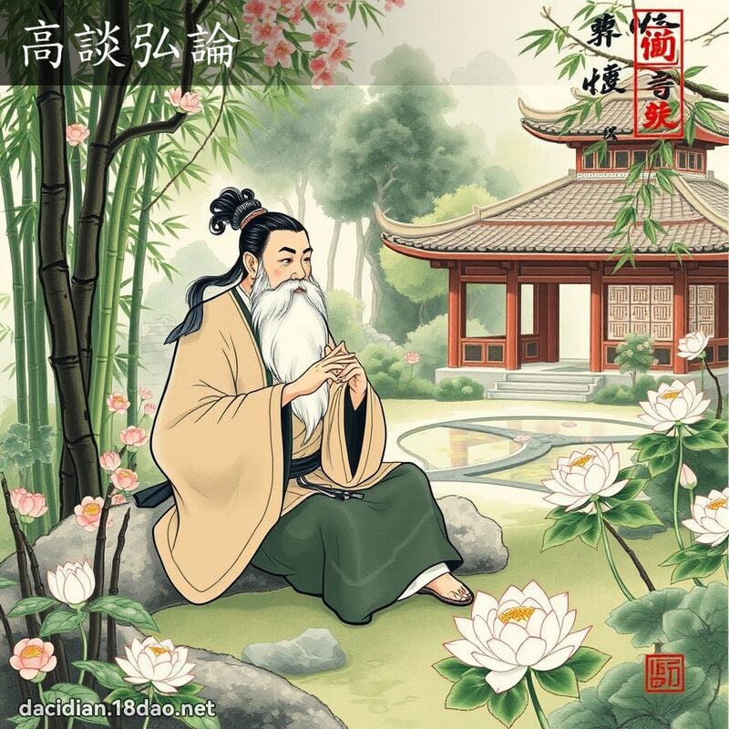 高谈弘论 配图