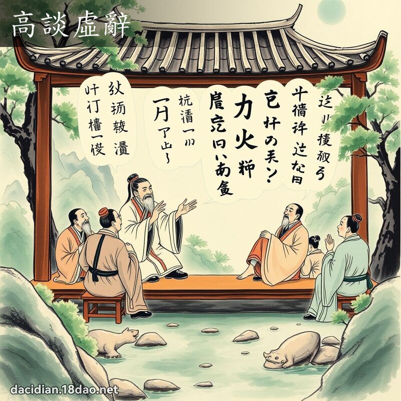 高谈虚辞 配图
