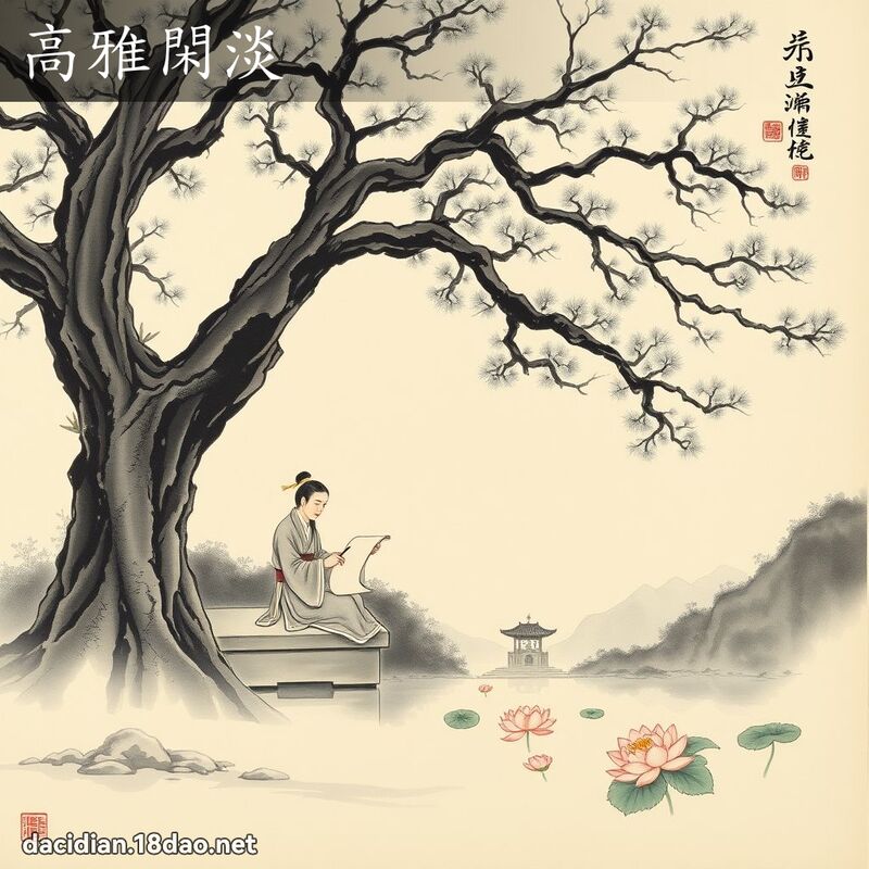 高雅闲淡 配图