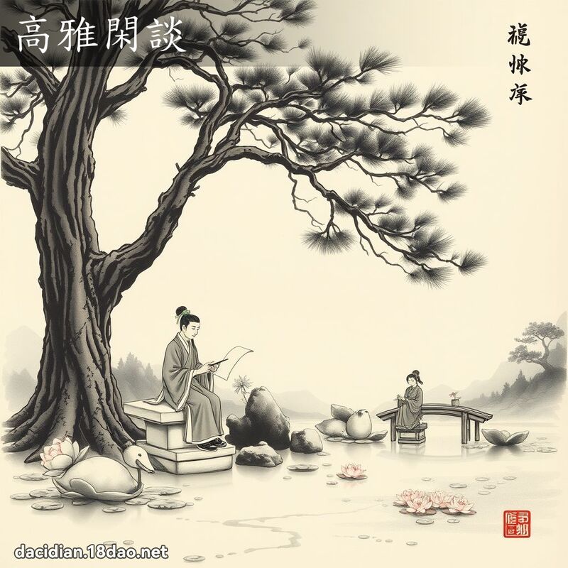 高雅闲谈 配图