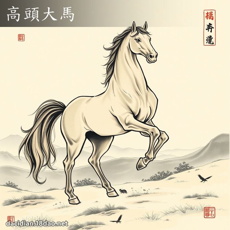 高头大马 配图