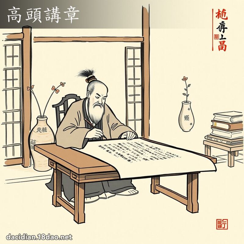 高头讲章 配图