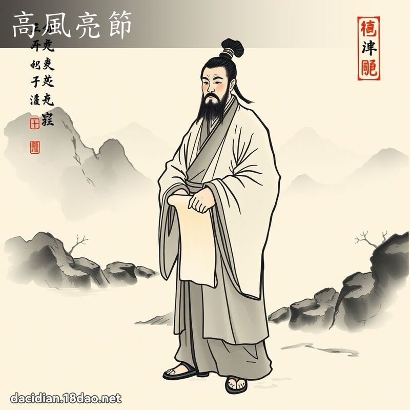 高风亮节 配图