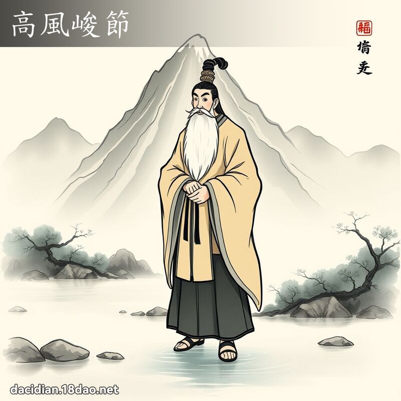 高风峻节 配图