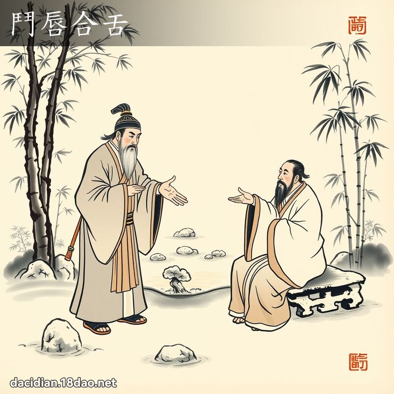 鬥唇合舌 配图