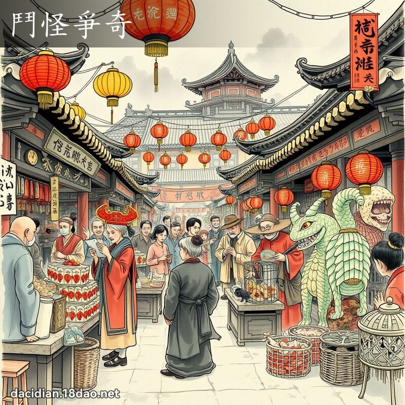 鬥怪爭奇 配图