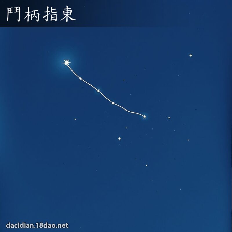 鬥柄指東 配图