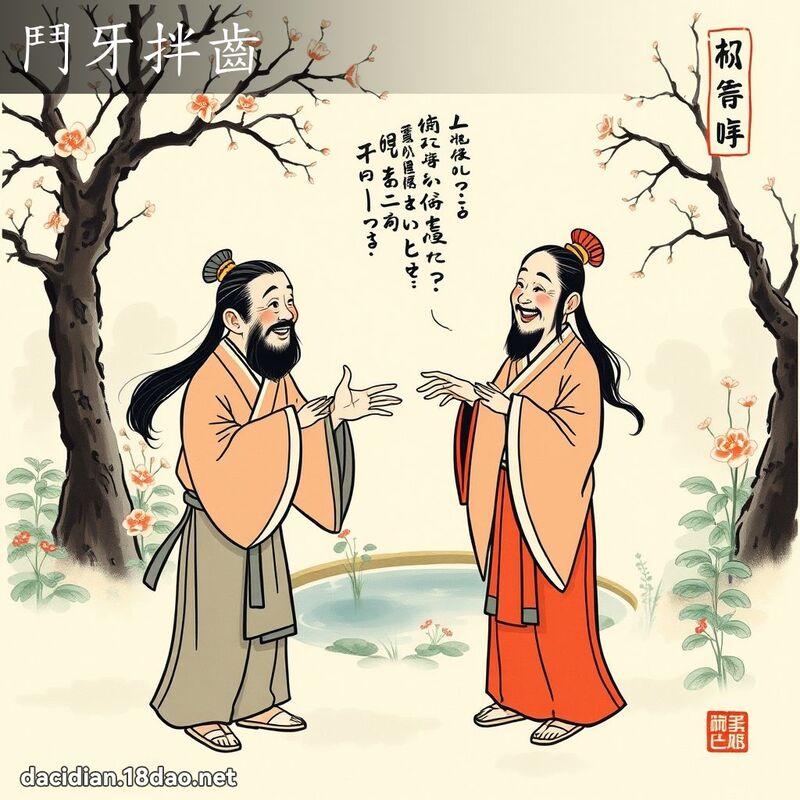 鬥牙拌齒 配图