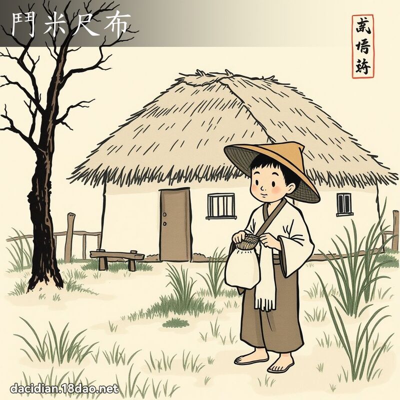 鬥米尺布 配图