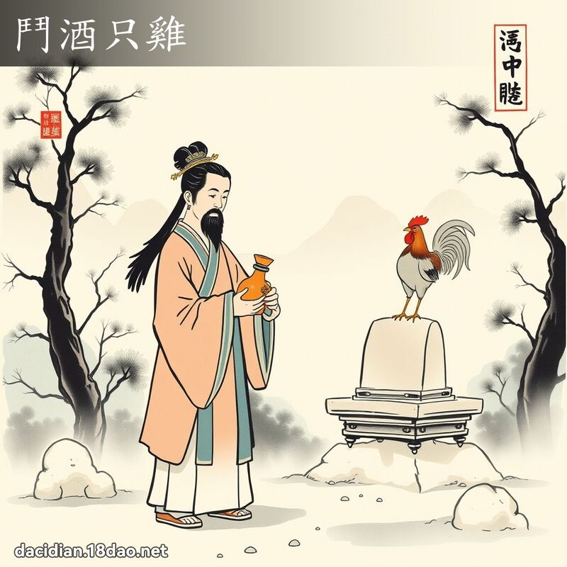 鬥酒只雞 配图