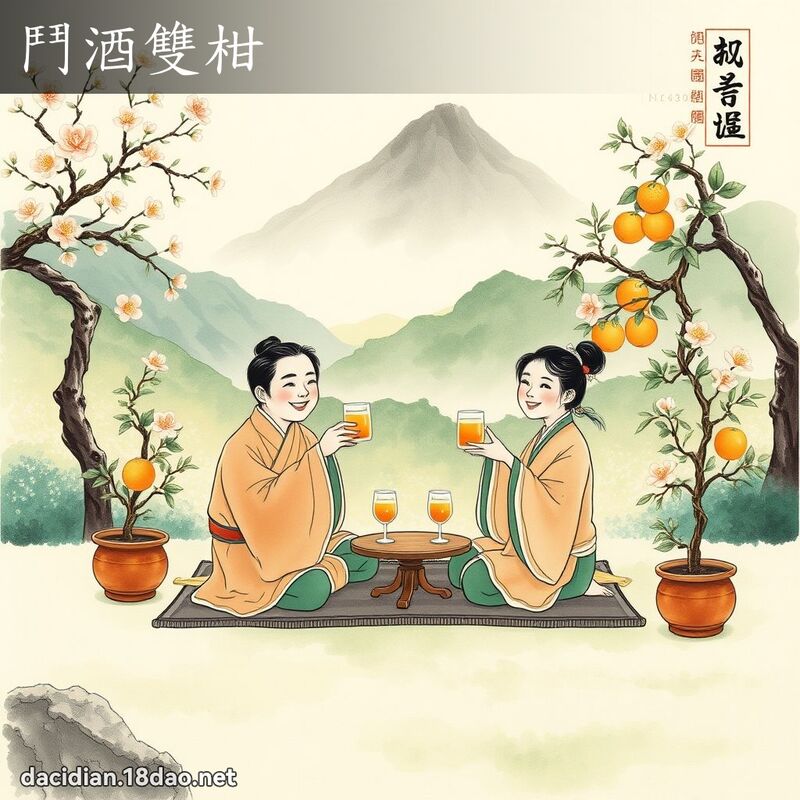 鬥酒雙柑 配图