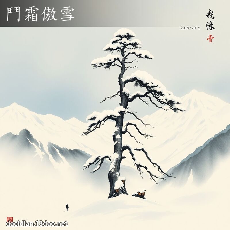 鬥霜傲雪 配图