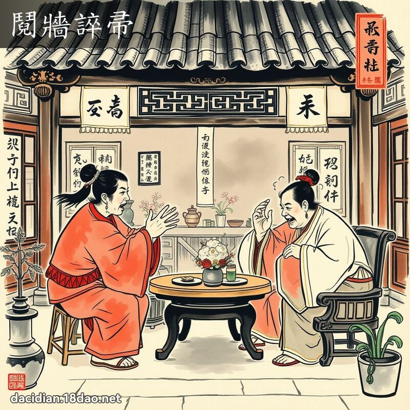 鬩牆誶帚 配图