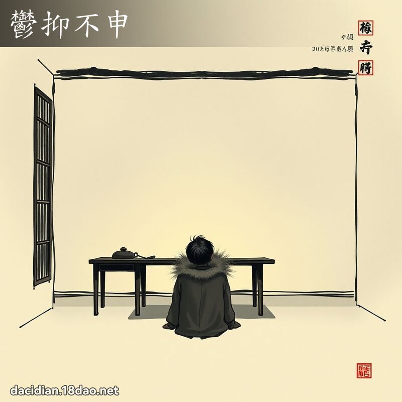 鬱抑不申 配图