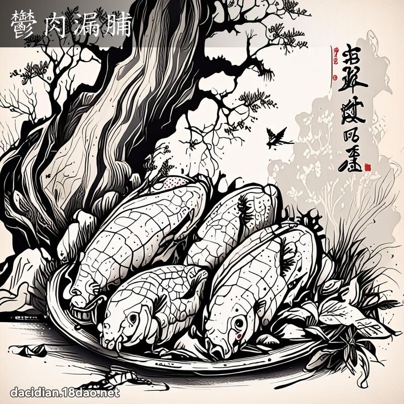 鬱肉漏脯 配图