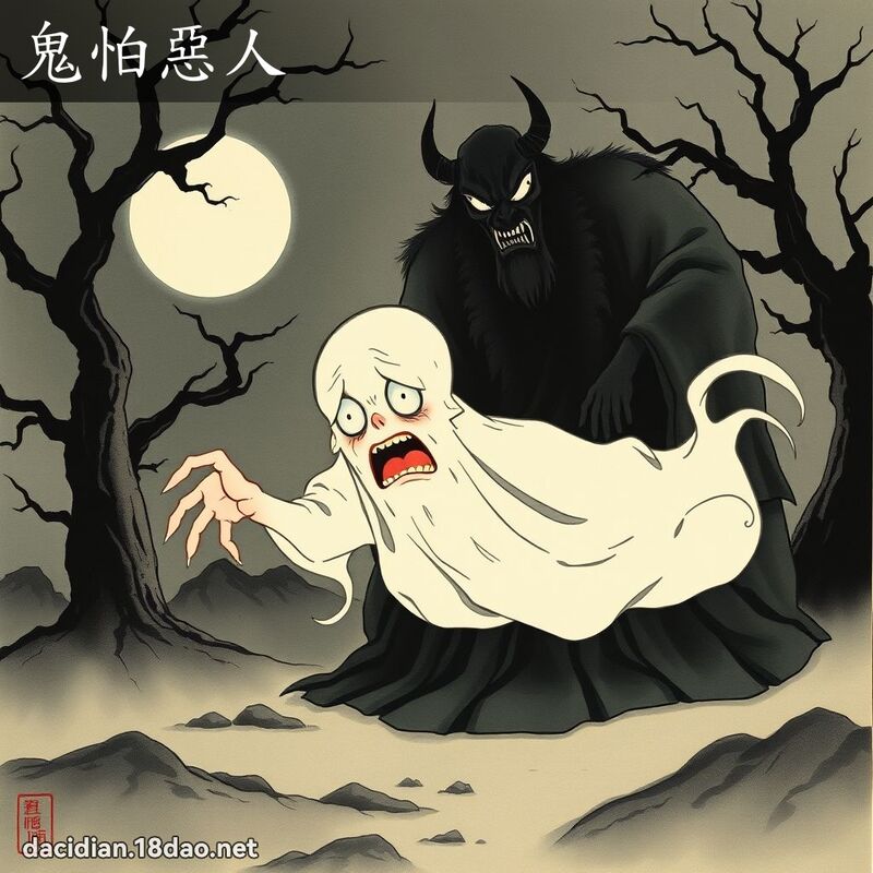鬼怕恶人 配图