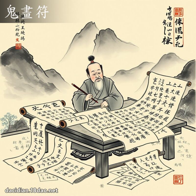 鬼画符 配图