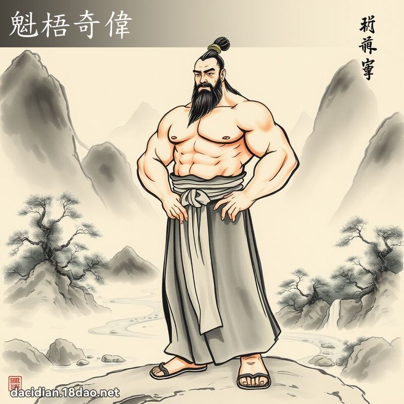 魁梧奇伟 配图