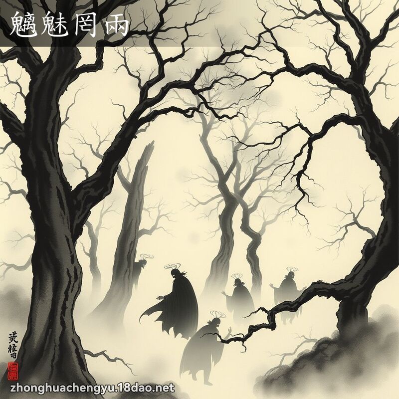 魑魅罔兩 - 中華成語配圖