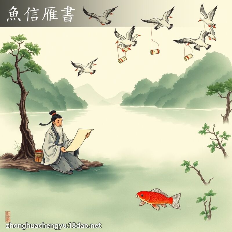 魚信雁書 - 中華成語配圖