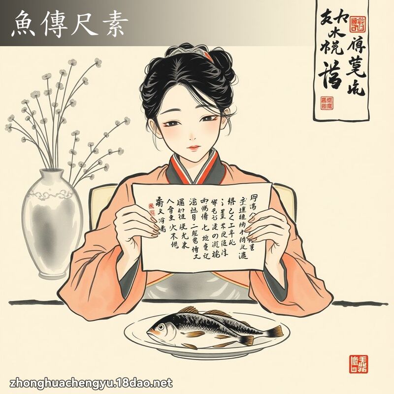 魚傳尺素 - 中華成語配圖