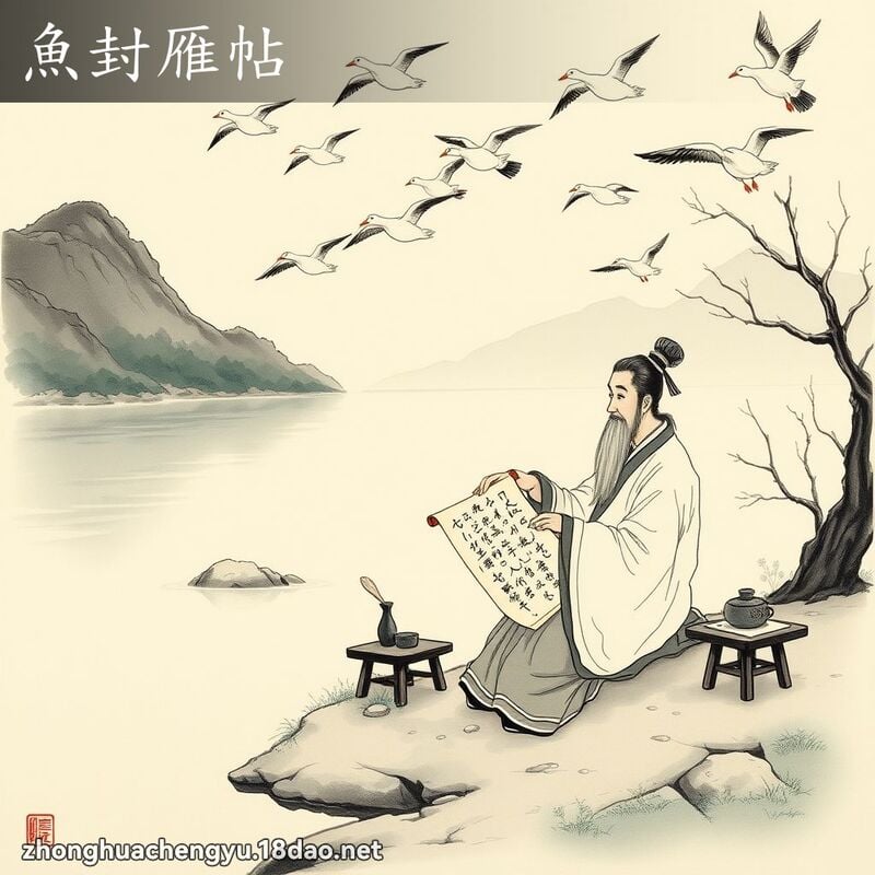 鱼封雁帖 - 中华成语配图