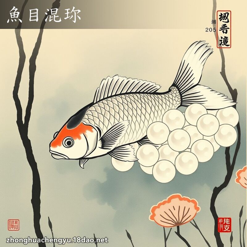 鱼目混珎 - 中华成语配图