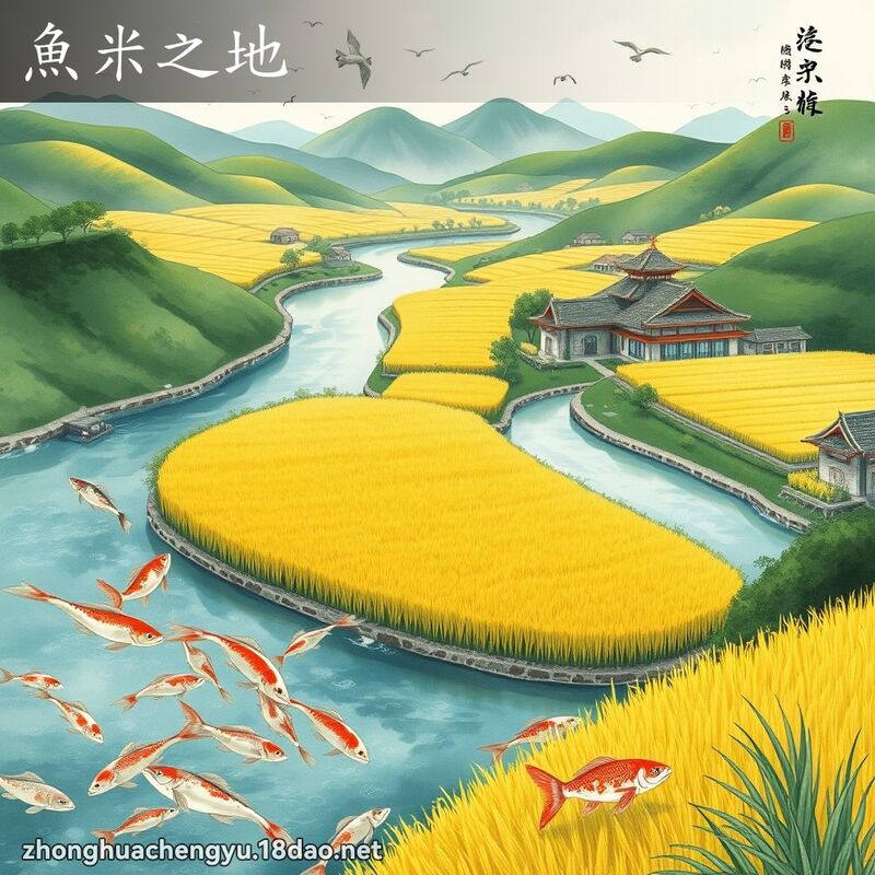 鱼米之地 - 中华成语配图